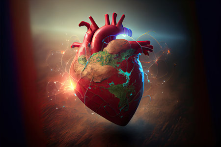 World Heart Day September 29 AI Generatedの素材