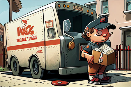 World Postal Day October 9 Generative AIの素材