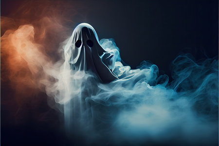 Halloween day eyes of Jack O' Lanterns trick or treating Samhain All Hallows' Eve All Saints' Eve All hallowe'en spooky Horror Ghost Demon background October 31 Generative AIの素材