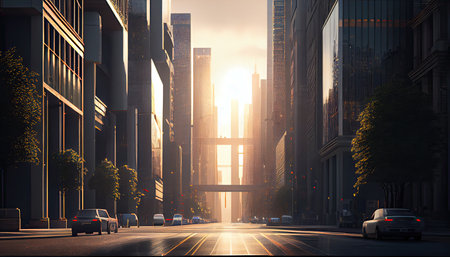 city during daytime world cities day 31 october Generative AIの素材