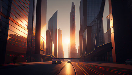 city during daytime world cities day 31 october Generative AIの素材