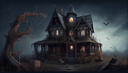 Halloween day eyes of Jack O' Lanterns trick or treating Samhain All Hallows' Eve All Saints' Eve All hallowe'en spooky Horror Ghost Demon background October 31 Generative AIの素材