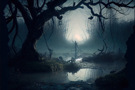 Halloween day eyes of Jack O' Lanterns trick or treating Samhain All Hallows' Eve All Saints' Eve All hallowe'en spooky Horror Ghost Demon background October 31 Generative AIの素材