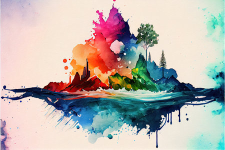 watercolor backgroundの素材