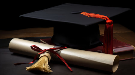Learning Study Success Graduation AI Generatedの素材