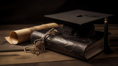 Learning Study Success Graduation AI Generatedの素材