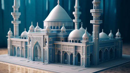 Islamic Mosque Eid al Adha the Feast of Sacrifice Generative AIの素材