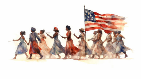 Juneteenth, a day for freedom 06 June Generative AIの素材