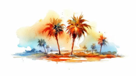 Summer the hottest season Generative AIの素材