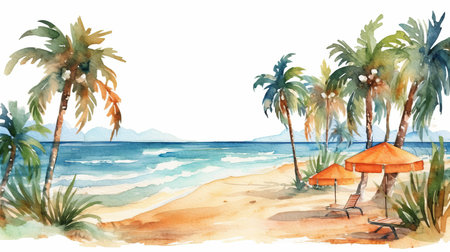 Summer the hottest season Generative AIの素材