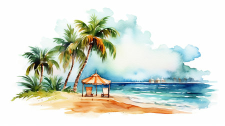 Summer the hottest season Generative AIの素材