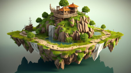 global environment june 5 3D style Generative AIの素材