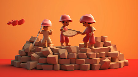 International day against child labor June 12th Generative AIの素材