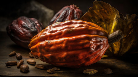 World Chocolate Day July 07 cocoa fruit Generative AIの素材