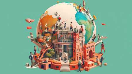 International Youth Day 12th August Generative AIの素材