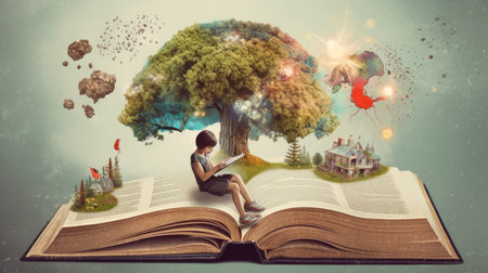 International Literacy Day 8th September Generative AIの素材