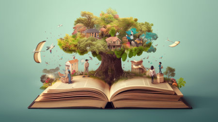 International Literacy Day 8th September Generative AIの素材