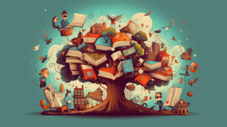 International Literacy Day 8th September Generative AIの素材