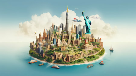 world tourism day 27th september Generative AIの素材