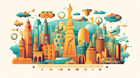 world tourism day 27th september Generative AIの素材