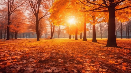 Autumn season September 22 to December 21 Generative AIの素材