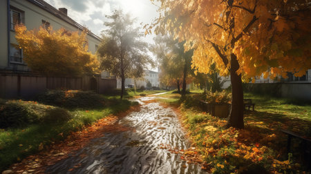 Autumn season September 22 to December 21 Generative AIの素材