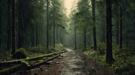 Rainy season Generative AIの素材