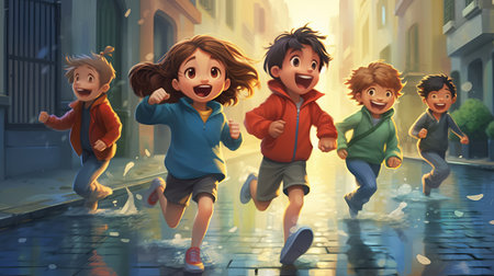 Rainy season Generative AIの素材