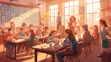 Back to School celebrating a new school year 1th Augustの素材