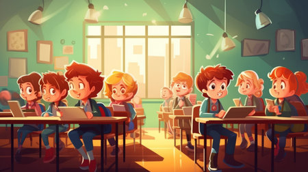 Back to School celebrating a new school year 1th Augustの素材