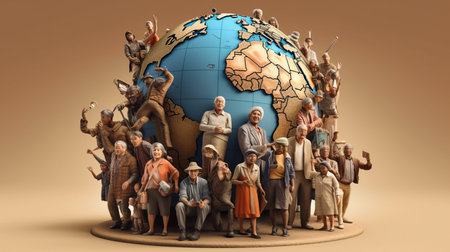 International Day of Older Persons 1th October Generative AIの素材