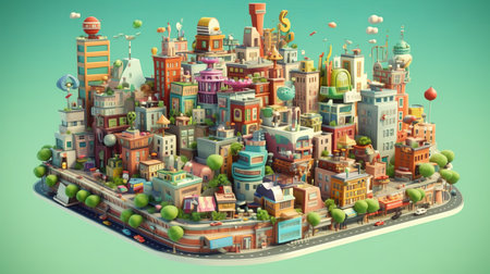 world city day 31th october Generative AIの素材