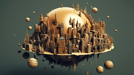 world city day 31th october Generative AIの素材