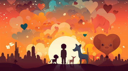 International Childrens Day 20th November Generative AIの素材