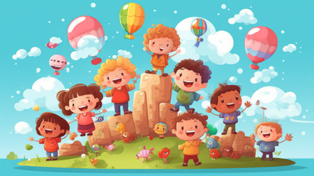 International Childrens Day 20th November Generative AIの素材