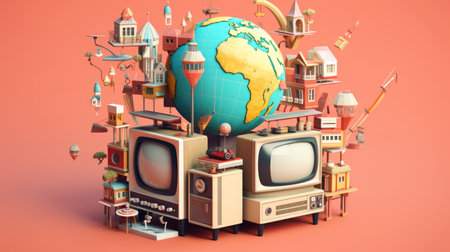 world television day 21th november Generative AIの素材