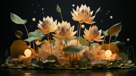 Loi Krathong Day 28th November Generative AIの素材