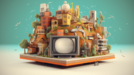 world television day 21th november Generative AIの素材