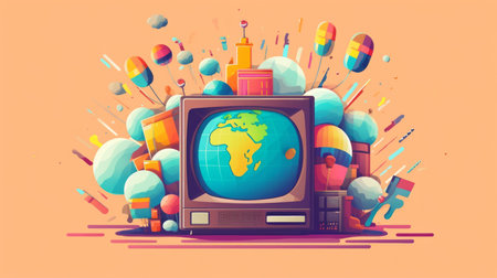 world television day 21th november Generative AIの素材