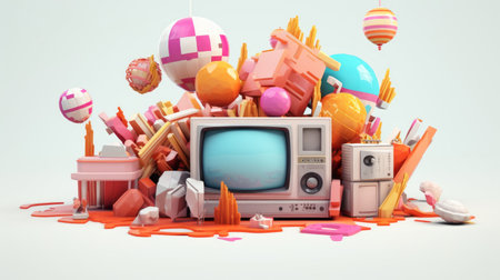 world television day 21th november Generative AIの素材