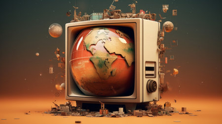 world television day 21th november Generative AIの素材