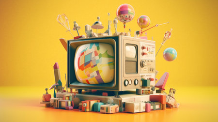 world television day 21th november Generative AIの素材