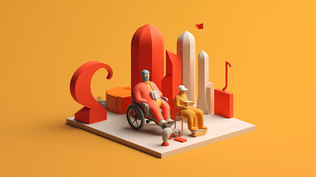 International Day of Persons with Disabilities 3th December Generative AIの素材