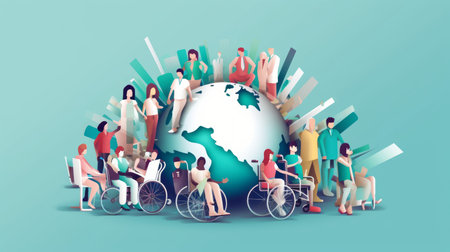 International Day of Persons with Disabilities 3th December Generative AIの素材