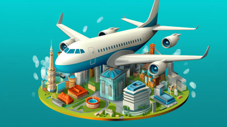 International Civil Aviation Day 7th December Generative AIの素材
