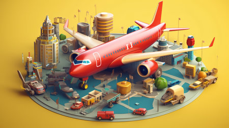 International Civil Aviation Day 7th December Generative AIの素材
