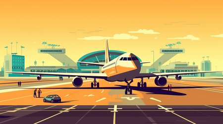 International Civil Aviation Day 7th December Generative AIの素材