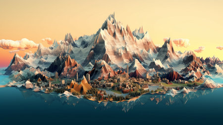 International Mountain Day 11th December Generative AIの素材