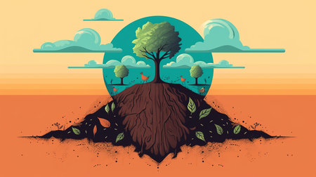 World Soil Day 5th December Generative AIの素材