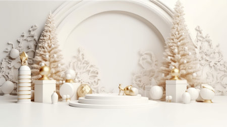 Podium Christmas Generative AIの素材